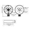 Hikvision DS-1280ZJ-DM8 Outdoor Junction Box for Dome Camera, White - 2