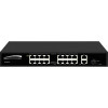 Speco P16S182 16 Port Megabit PoE Switch with 2 Gigabit Uplink Ports - 1