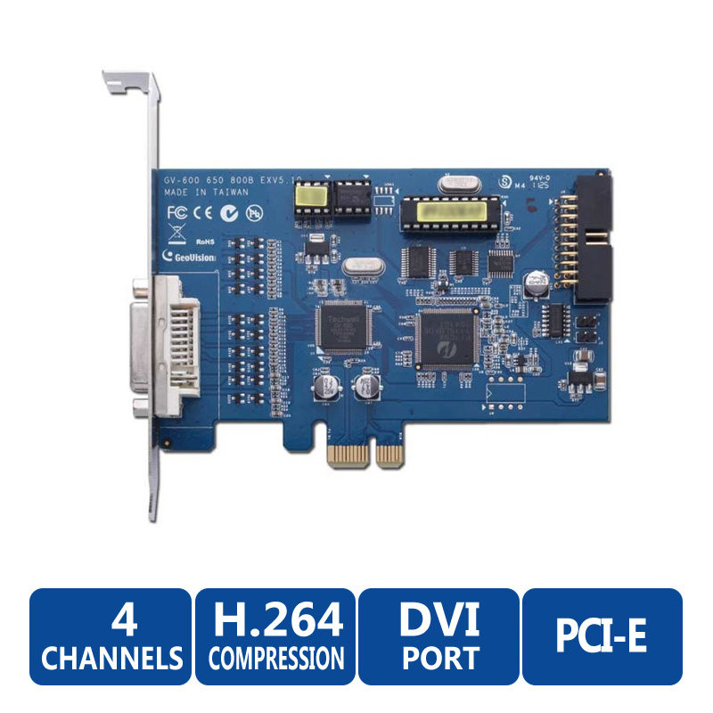 Geovision GV-600-4 4 Channel QVGA (320 x 240) DVR, No HDD discontinued