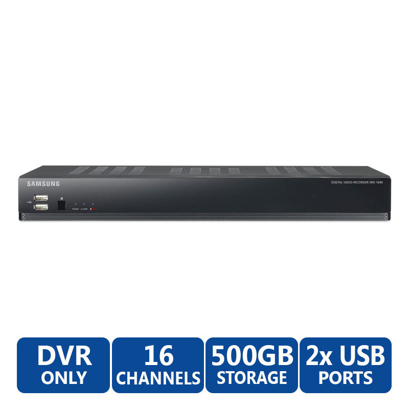 Samsung Hanwha SRD-1640-500 16 Channel DVR, 500 GB HDD discontinued