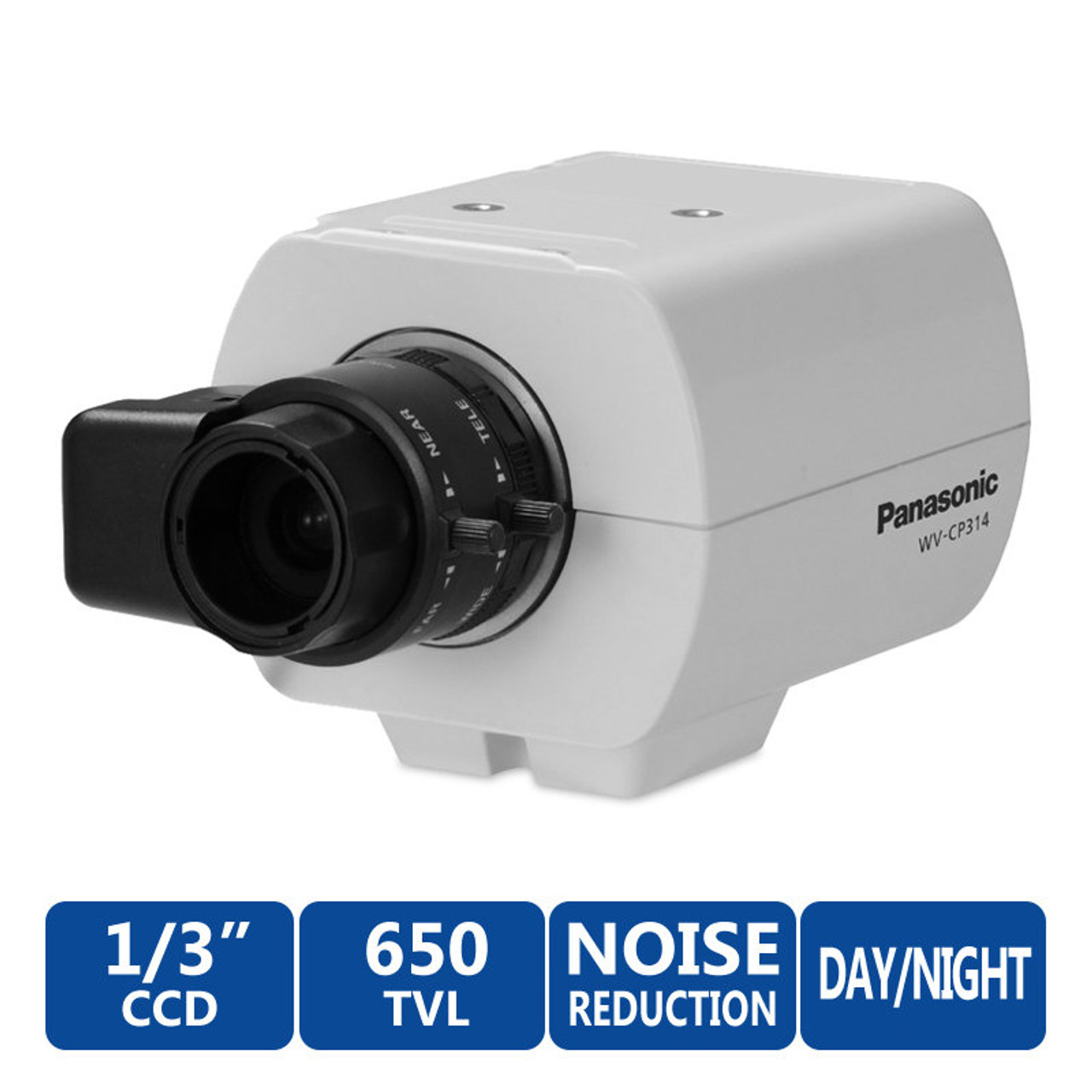 Panasonic WV-CP314 650TVL CCTV Analog Box Security Camera - 1/3