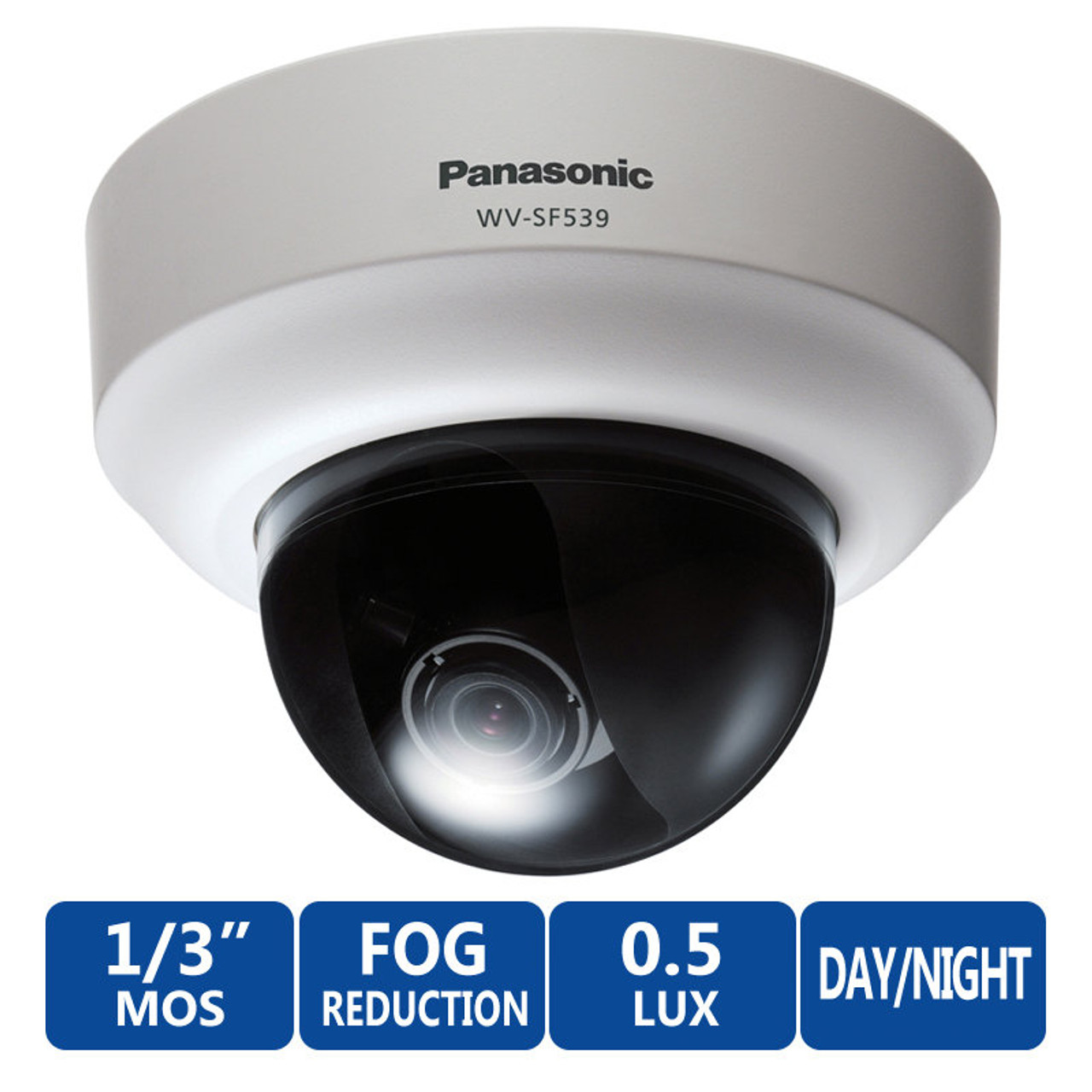 Panasonic WV-SF539 3MP Super Dynamic SmartHD Dome IP Security Camera