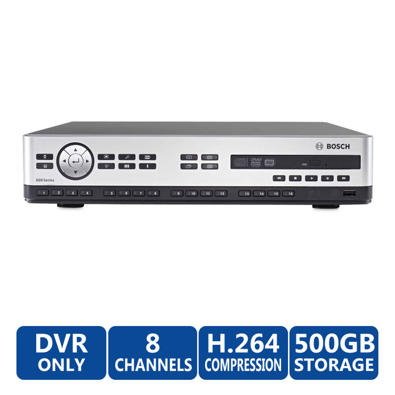 Bosch DVR 650 08A050 16 Channel DVR 500 GB HDD