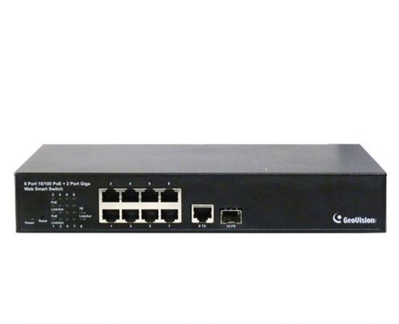 Gv Switch Wht Geovision GV-POE0801 8-Port 10/100 POE Switch discontinued