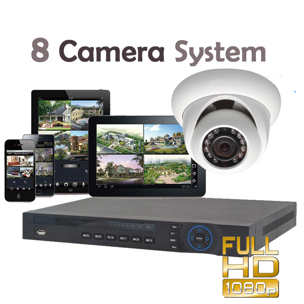 S3 S3IS-8P3VD 8ch Plug & Play 1080p HD IP Security Camera System
