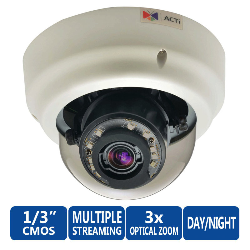 IPネットワークカメラ ACTi B67 Indoor Dome IP Security Camera discontinued
