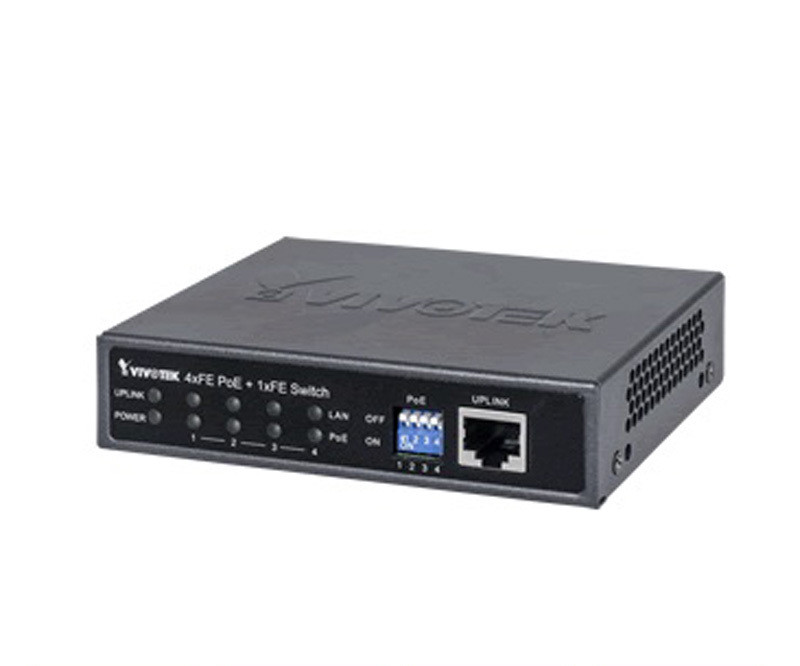 4ポートPoEスイッチ　VIVOTEK AW-FET-060C-065 VIVOTEK AW-FET-060C-065 - Switch PoE no administrable / 4 pu