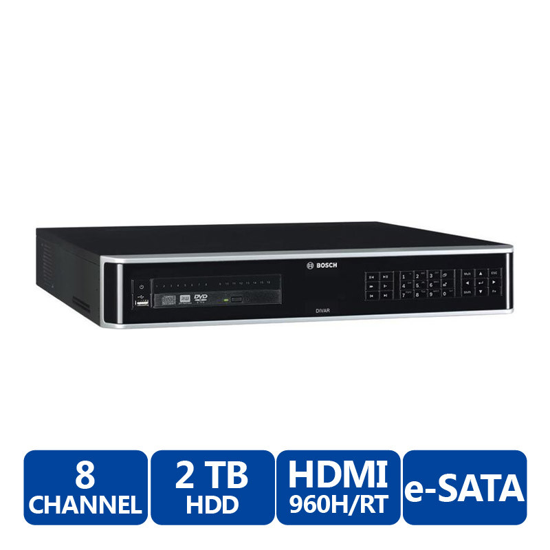 Bosch Dvr 5000 08a200 Divar 5000 8ch 960h Dvr Video Recorder