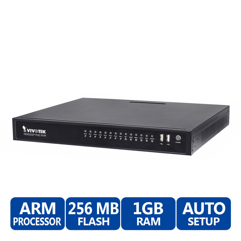 Vivotek ND8322P 8 Channel NVR, No HDD discontinued