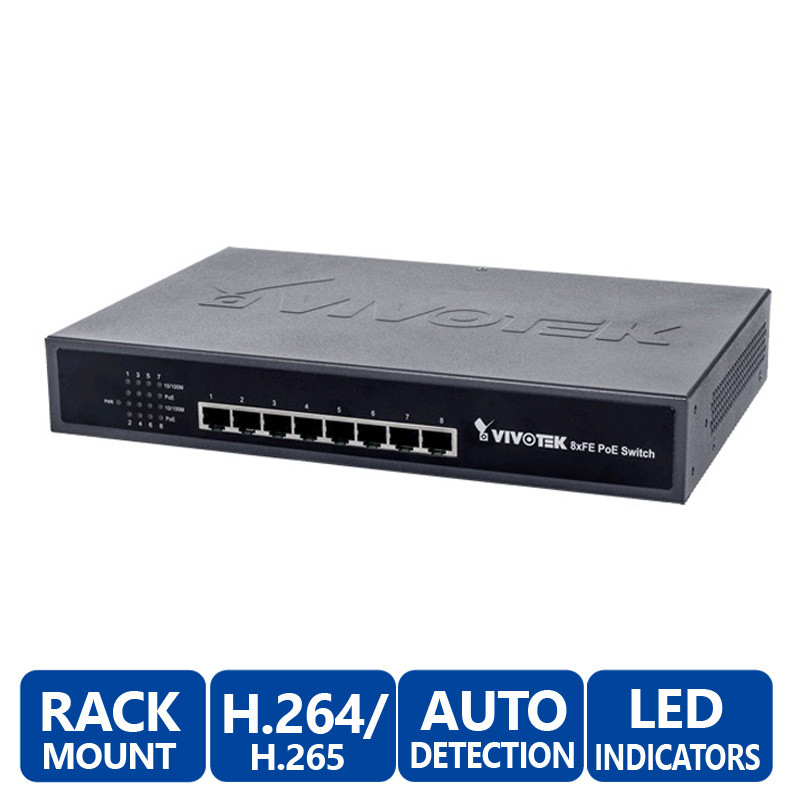 Vivotek AW-FET-080A-120 8 Port Unmanaged POE Switch discontinued