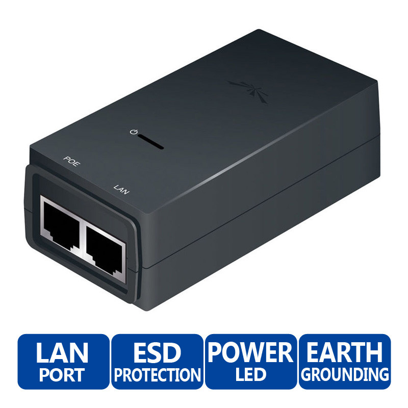 Ubiquiti POE-24-12W Power Over Ethernet Injector