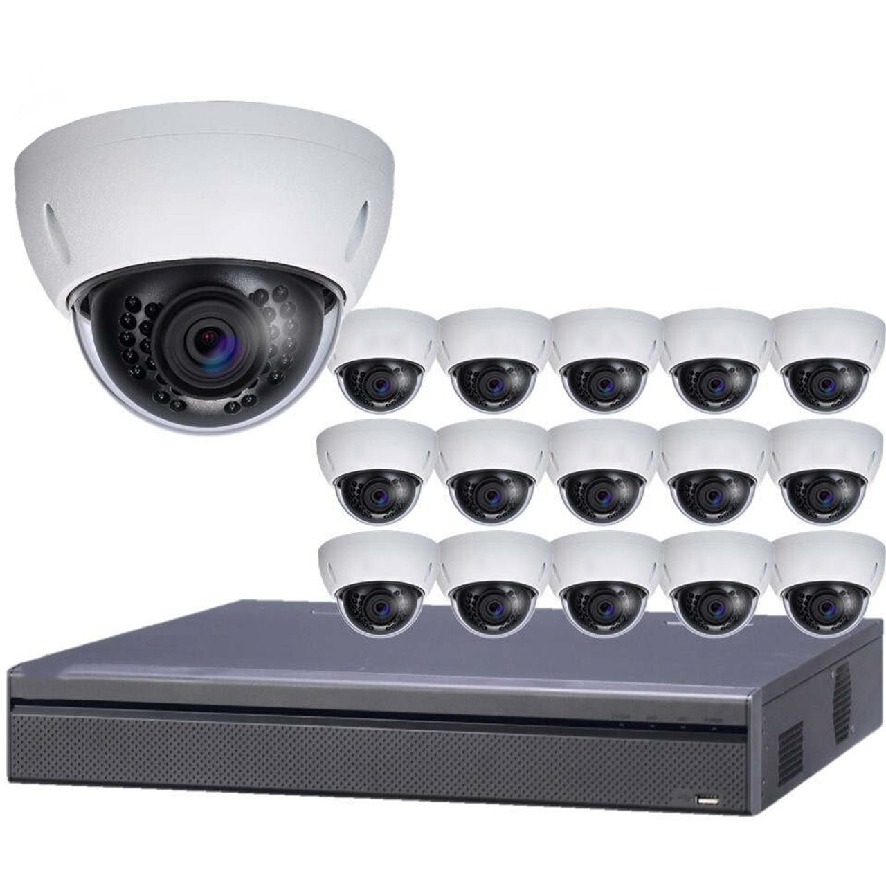 Dahua 16-HDBW-SYS 16 Camera Outdoor Dome IP System
