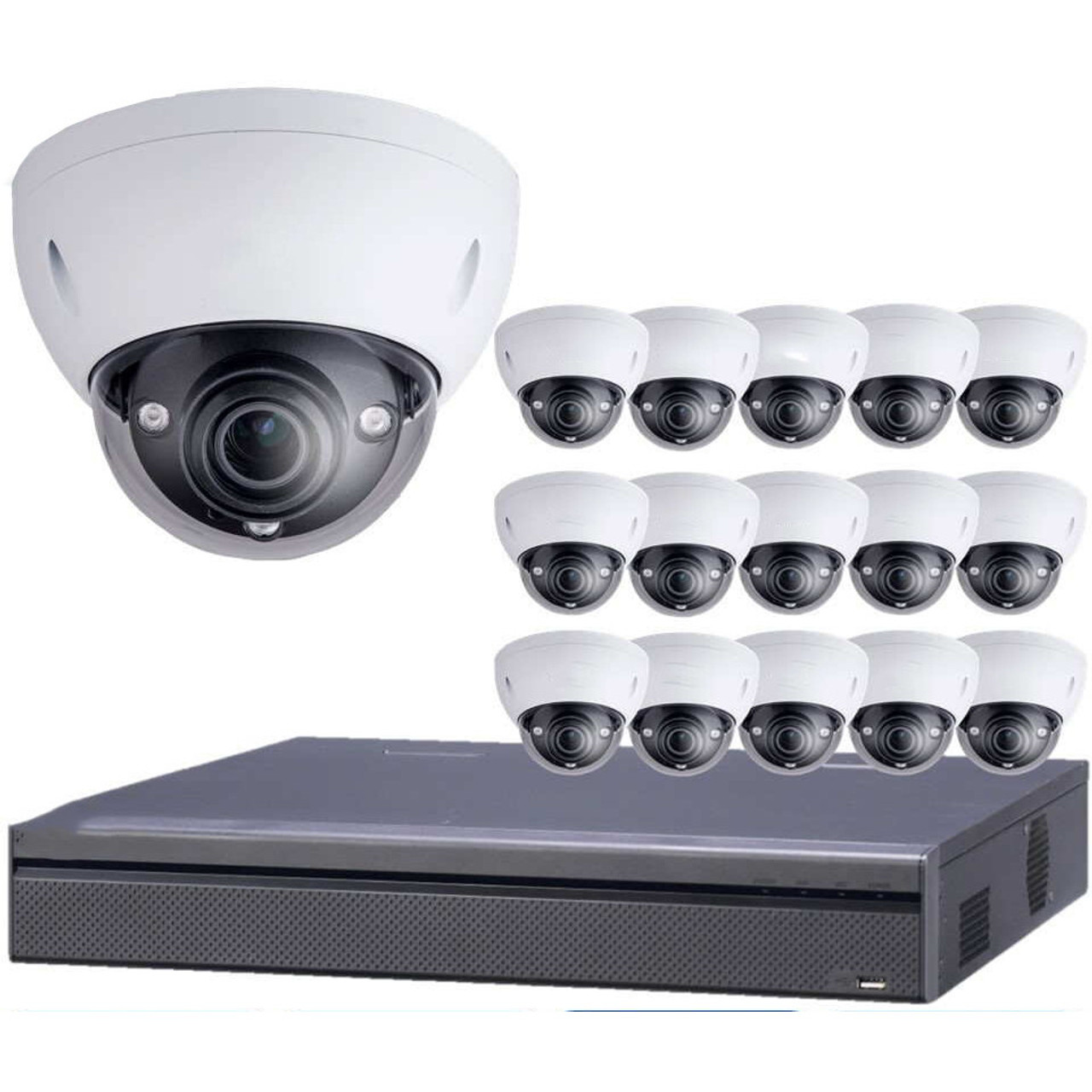 Dahua 16-HDB-SYS 16 Camera Outdoor Dome IP System