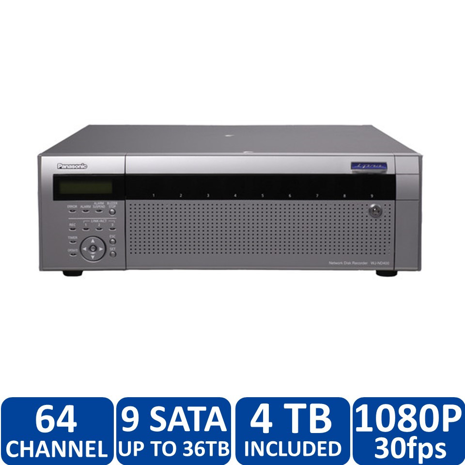 Panasonic WJ-ND400/36000T4 64 Ch 4TB Network Recorder discontinued