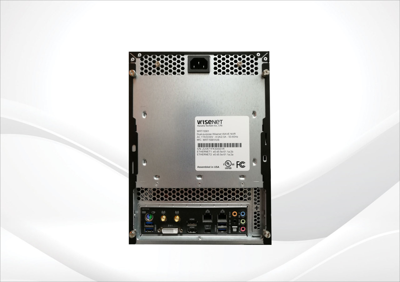 Samsung Hanwha WRT-5301-4TB 4 Channel NVR, 8 TB HDD discontinued