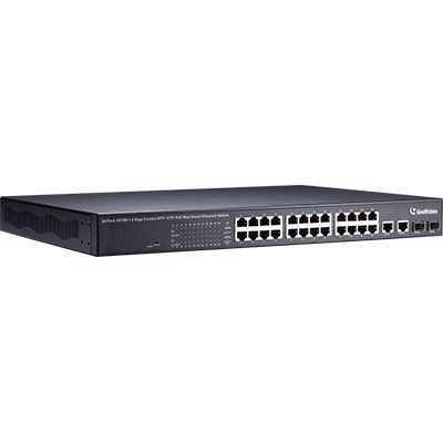 Gv Switch Wht Geovision GV-POE2401-V2 24-Port PoE Switch, 400W discontinued