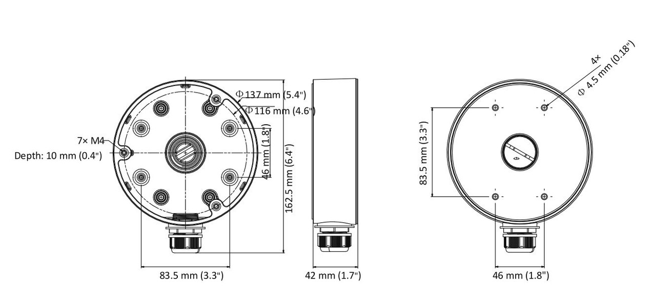 コンパクトセレクション スポットライト DVD‐BOXII LTS LTB701 Junction Box for Dome Cameras