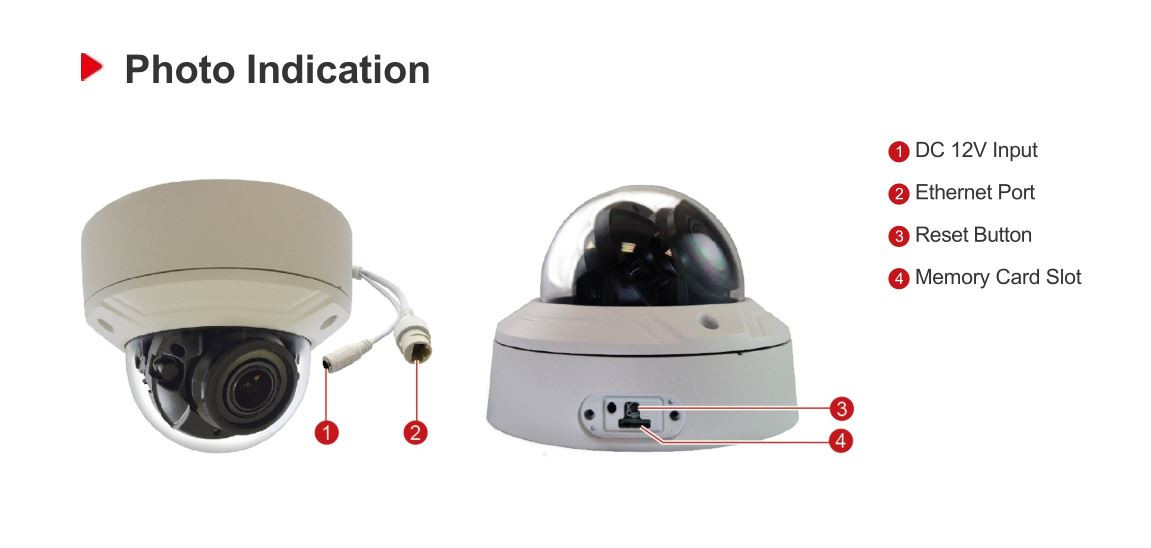 ACTi A818 Outdoor Dome IP Security Camera