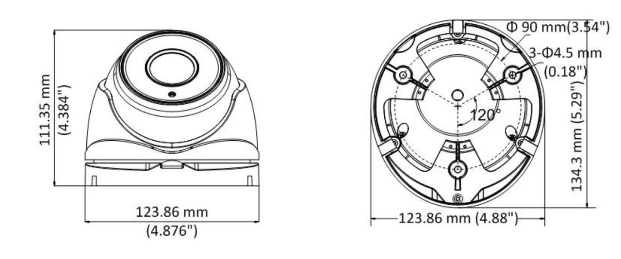 Hikvision DS-2CE56D8T-IT3Z Outdoor Turret HD CCTV Camera