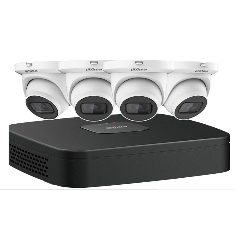 世界シェアTOPクラス！dahua製 高画質 防犯カメラ4台セット② Dahua N444E42S 4 Camera Outdoor Eyeball IP System discontinued