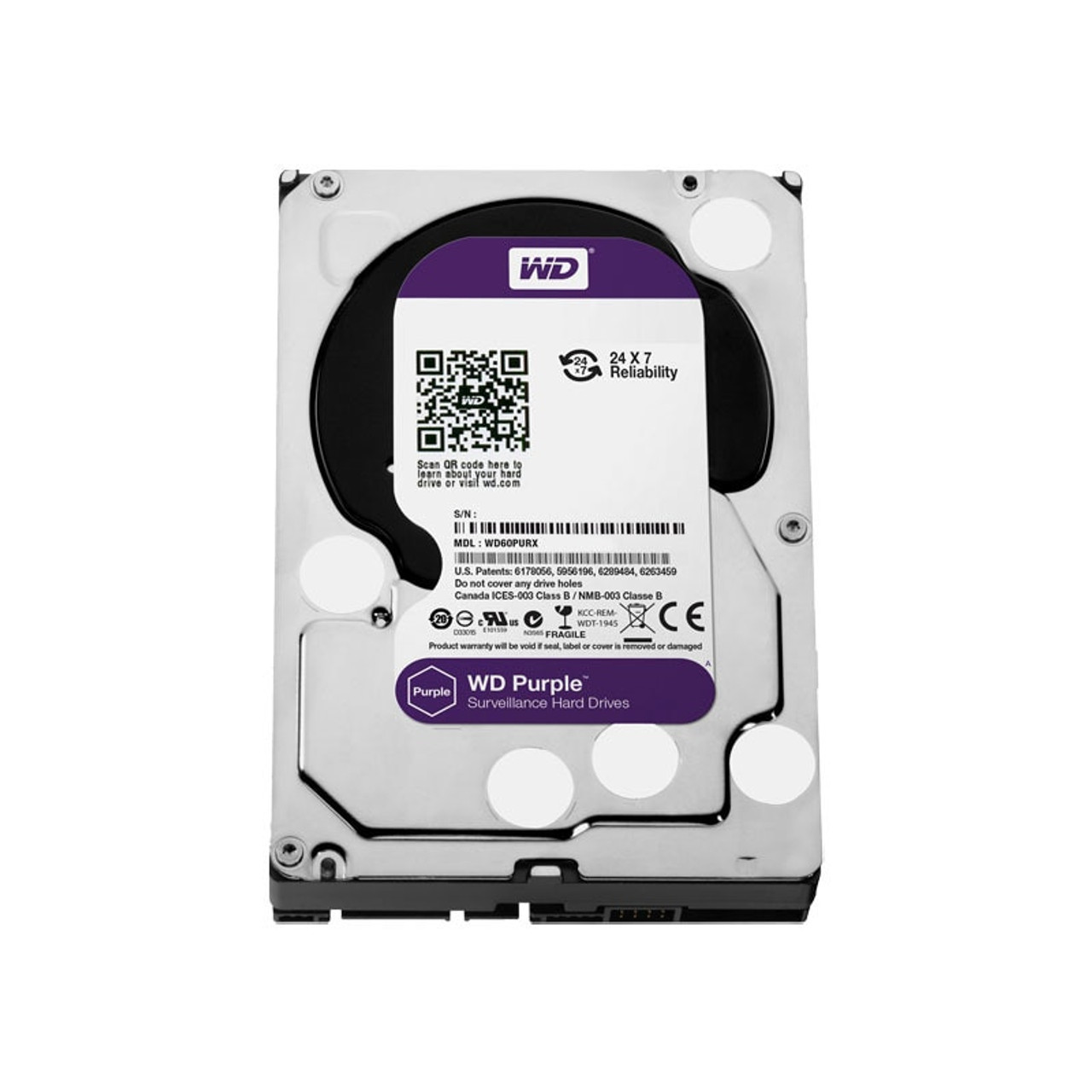 jeg er syg fællesskab erosion LTS DHWD30PURZ WD Purple 3TB Surveillance Hard Drive