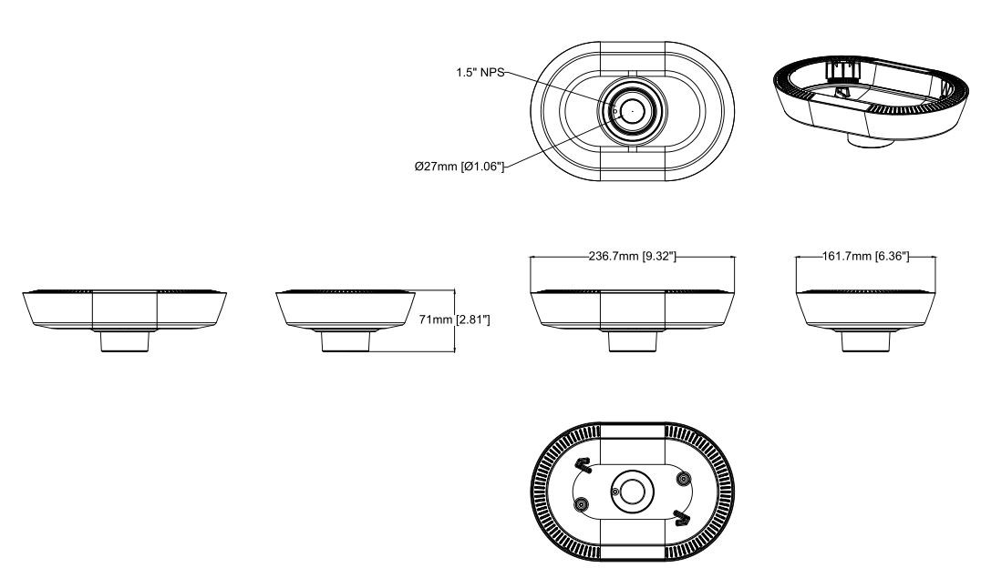 AXIS T94N02D Indoor/Outdoor Pendant Kit - 02076-001