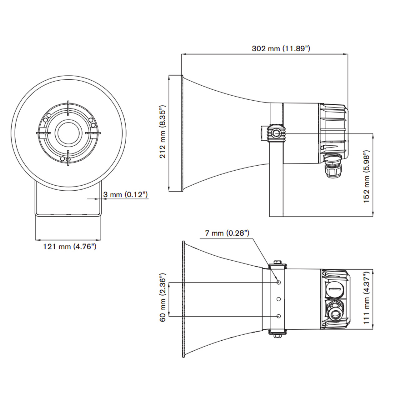 bosch 15w wall mount speaker