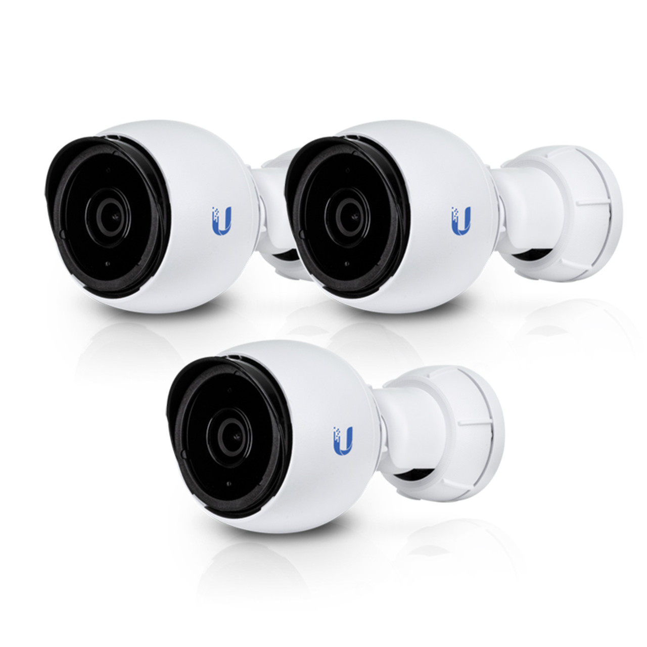 Ubiquiti UVC-G4-BULLET-3 4MP IR Outdoor Mini Bullet IP Security Camera with  Built-in Microphone, 3-Pack