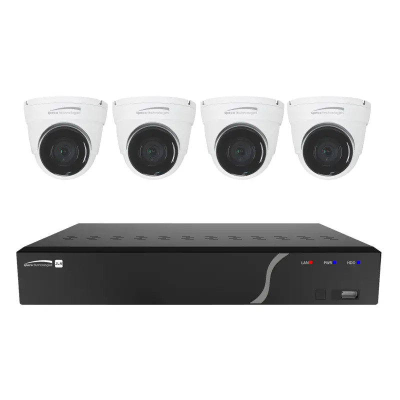 Speco ZIPK4N1 4 Camera Indoor Turret IP System