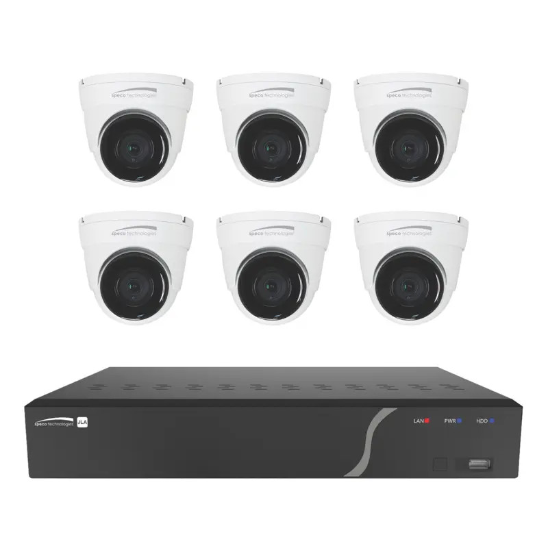 Speco ZIPK8TA 6 Camera Outdoor Turret IP System