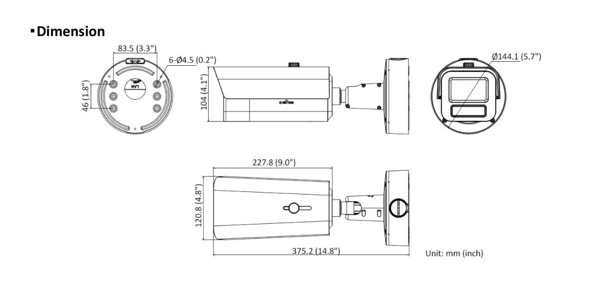 LTS CMIP9243W-SZ Outdoor Bullet IP Security Camera - LTCMIP9243W-SZ