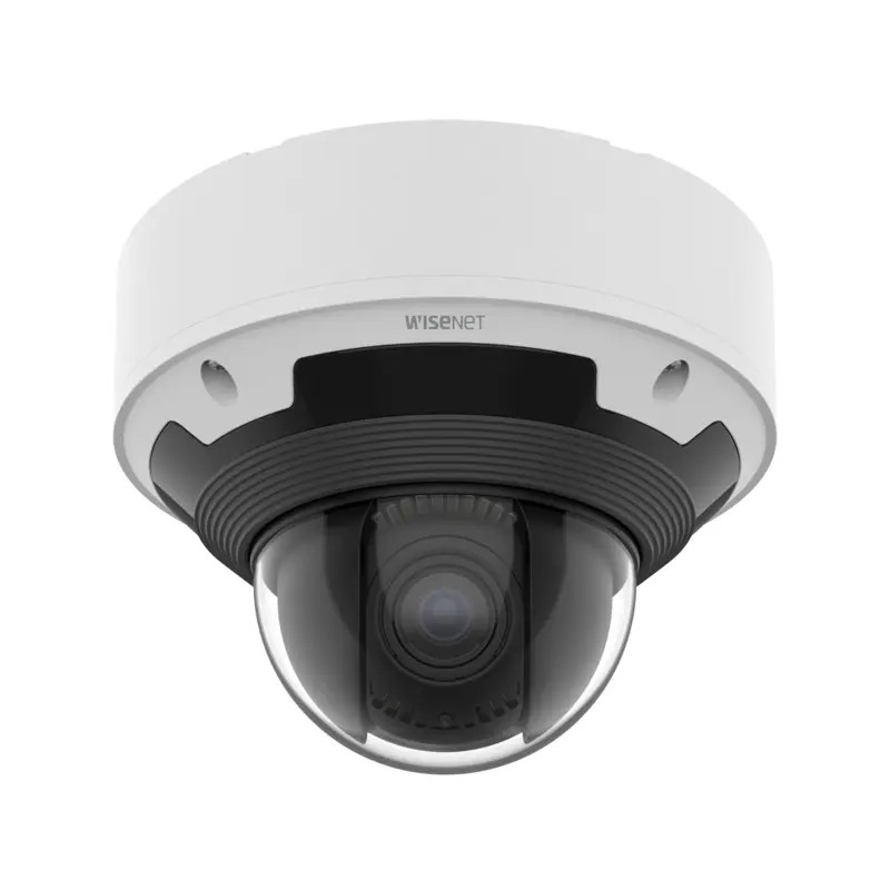 Samsung Hanwha XNV-6083RZ 2MP Night Vision Outdoor Dome PTRZ IP Security Camera with AI, 2.8~12mm Motorized Lens