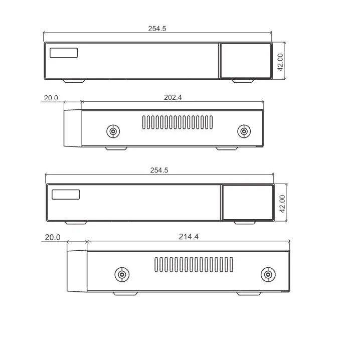 ENS ED8004H5-BN 4 Channel DVR Hybrid Video Recorder