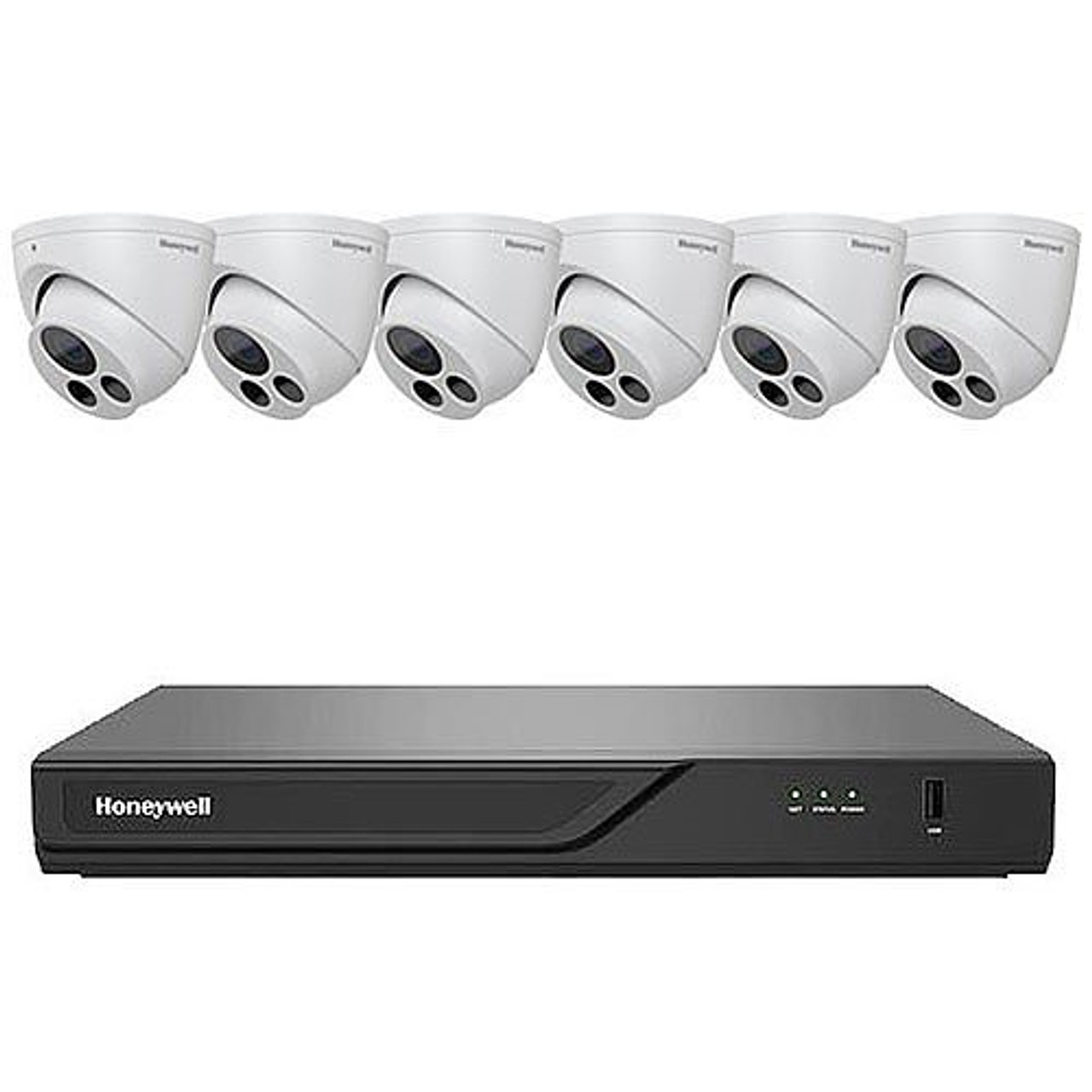 Honeywell HN30080202E65PK 30 Series Surveillance Kit, IP Security Camera  System, 6x 5MP Camera, 1x 8Ch 4K NVR, 2TB HDD