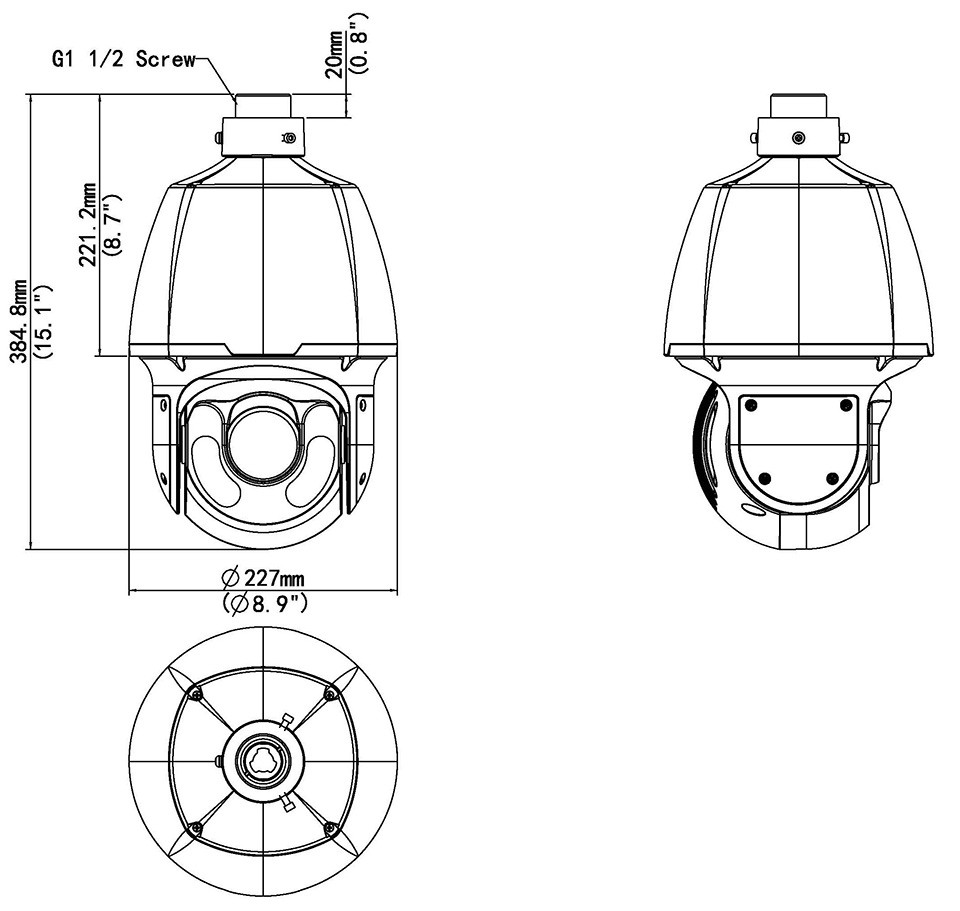 Geovision GV-SD4834-IR 4MP Outdoor IP Security Camera