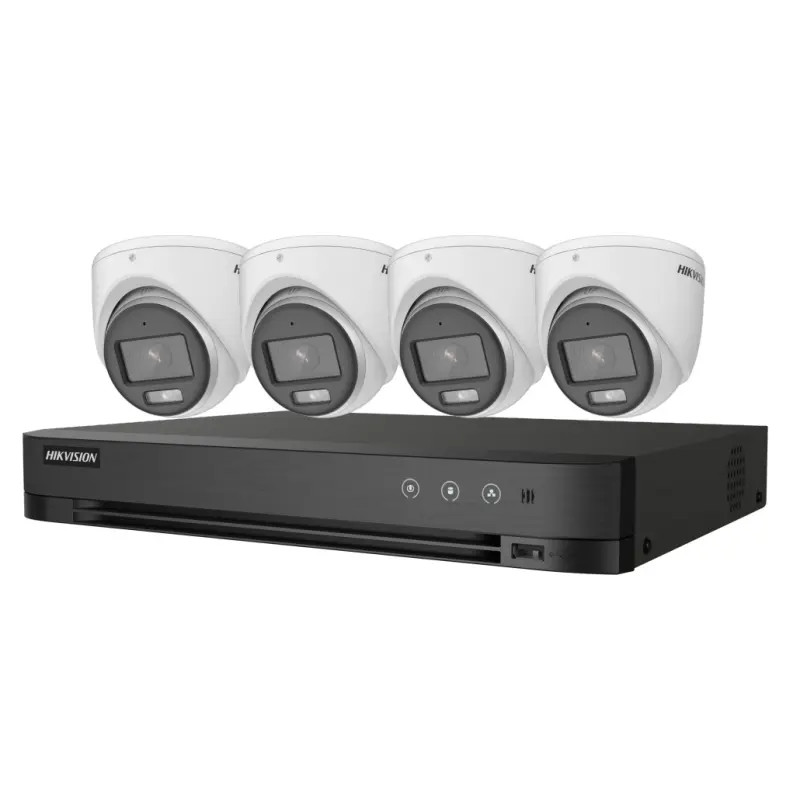 Hikvision T7204U1TA4C ColorVu 5MP 5-Piece System Kit