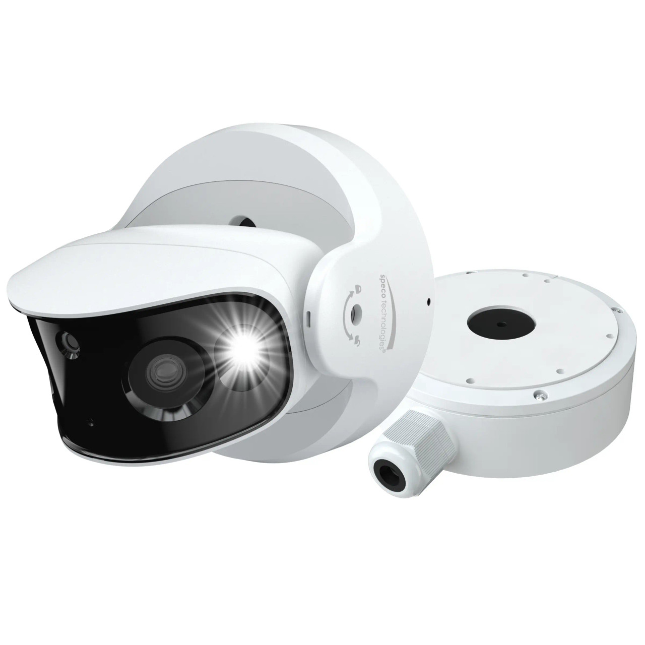 Speco O8LMST1 8MP Multi-Sensor Wide-Angle Outdoor IP Security