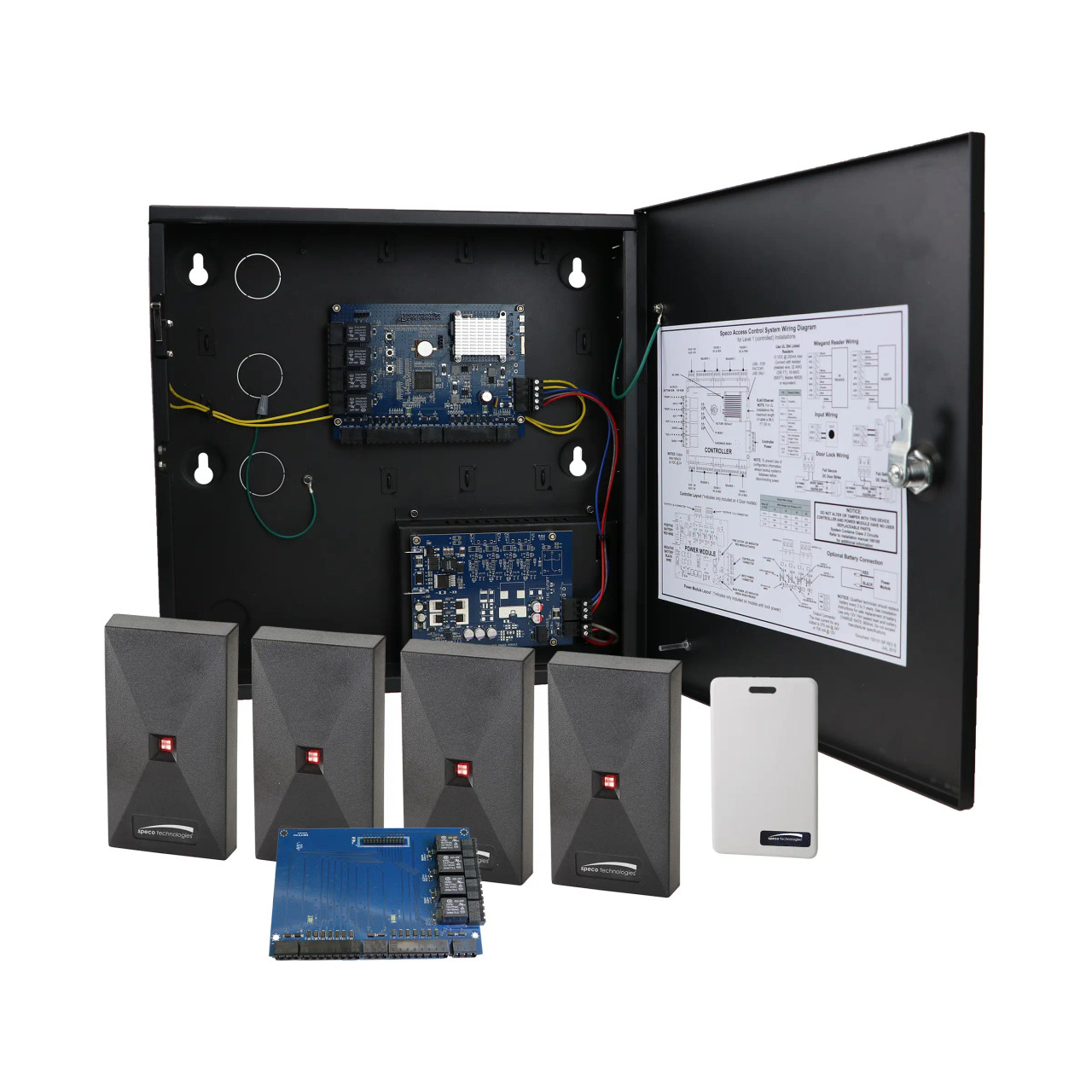 Speco ACKIT1S 4 Door Access Control Kit Bundle