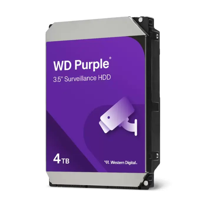LTS DHWD44PURZ WD Purple 4TB Surveillance HDD | 5400 RPM, SATA 6Gb