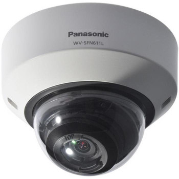Panasonic WV-SFN611L 1.3MP Indoor Dome IP Security Camera - 2.8~10mm Varifocal Lens, 1/3" MOS, H.264, WDR 133dB, 60fps at 720P