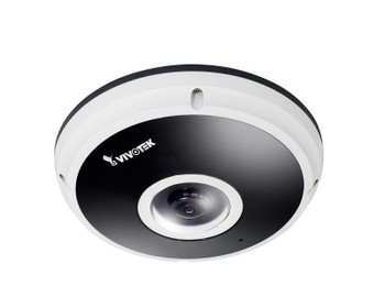 Vivotek FE8181V 5MP 360-degree Fisheye IR Dome IP Security Camera - 32ft. Smart IR, 3DNR, Outdoor IP66, IK10 vandalproof