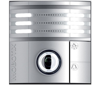 Mobotix MX-T25-D016-S 6MP Indoor/Outdoor IP Video Door Station - 1.6mm Fixed Lens, Day, Speaker/Microphone, Weatherproof, Silver-colored