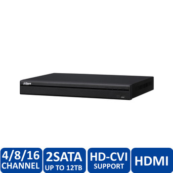 Dahua DHI-HCVR72A08A-S3-4TB 8 Channel Tribrid 720P-Pro 8-Channel Tribrid 2U HDCVI DVR (4TB HDD) - HDMI/VGA, 720p/1080p, 2 SATA up to 12TB