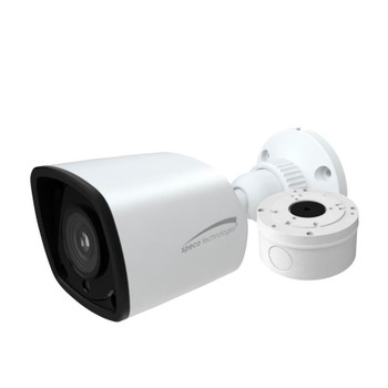 Speco O4VLB5 4MP IR H.265 Indoor/Outdoor Bullet IP Security Camera - Speco Cloud Enabled, with Junction Box