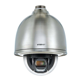 Samsung XNP-6320HS 2.4MP H.265 Outdoor PTZ Dome IP Security Camera - 32x Optical Zoom, Stainless Steel