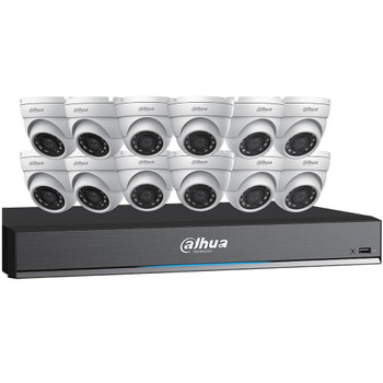 Dahua C7165E124 HD-CVI Security System, 12 Camera, Outdoor, 5MP, 4TB Storage, Night Vision Dahua C7165E124 HD-CVI Security System, 12 Camera, Outdoor, 5MP, 4TB Storage, Night Vision