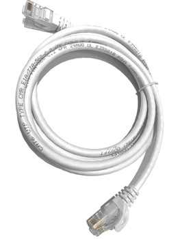 LTS LTPC6005W-CMR 5ft Cat6 Patch Cable White