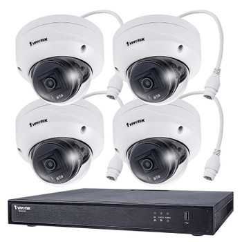 Vivotek ND9322P-2TB-4FD60 4-Camera IP Security System, Outdoor, Night Vision, 2TB Storage, 2MP