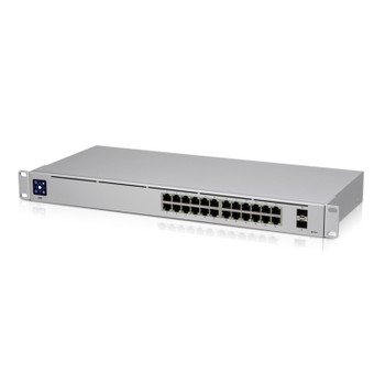 Ubiquiti USW-24 Fully Managed Layer 2 Switch with 24 Gigabit Ethernet Ports and 2x 1G SFP Ports for Fiber Connectivity