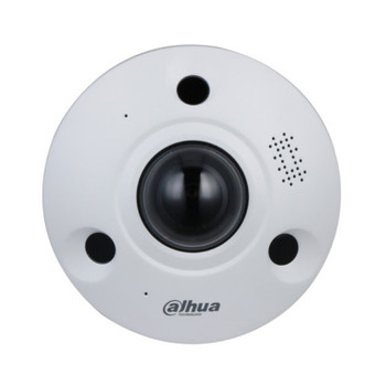Dahua 12MP Panoramic IR Fisheye IP Security Camera with Analytics+, Built-in Microphone and Speaker, 1.85mm Fixed Lens - DH-IPC-EBW81242N-AS-S2